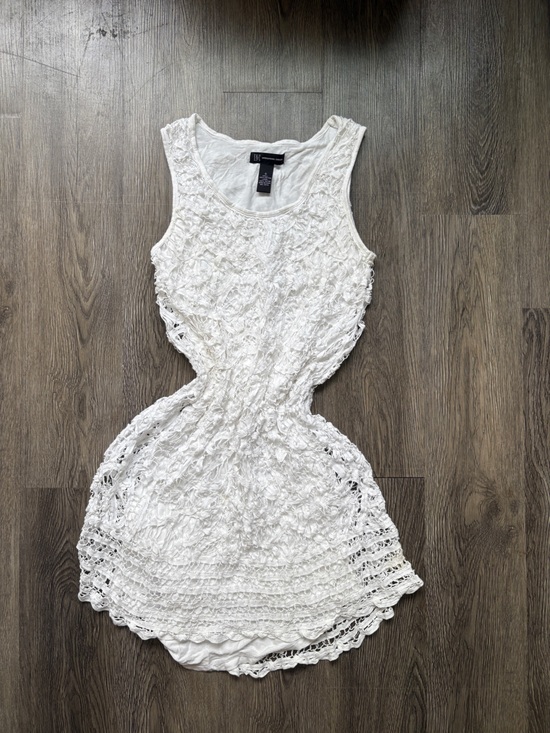 INC International Concepts Dresses & Skirts - White Floral Eyelet Layer Mini Dress | Size 6
